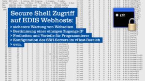 Secure Shell Zugriff auf EDIS Webhosts